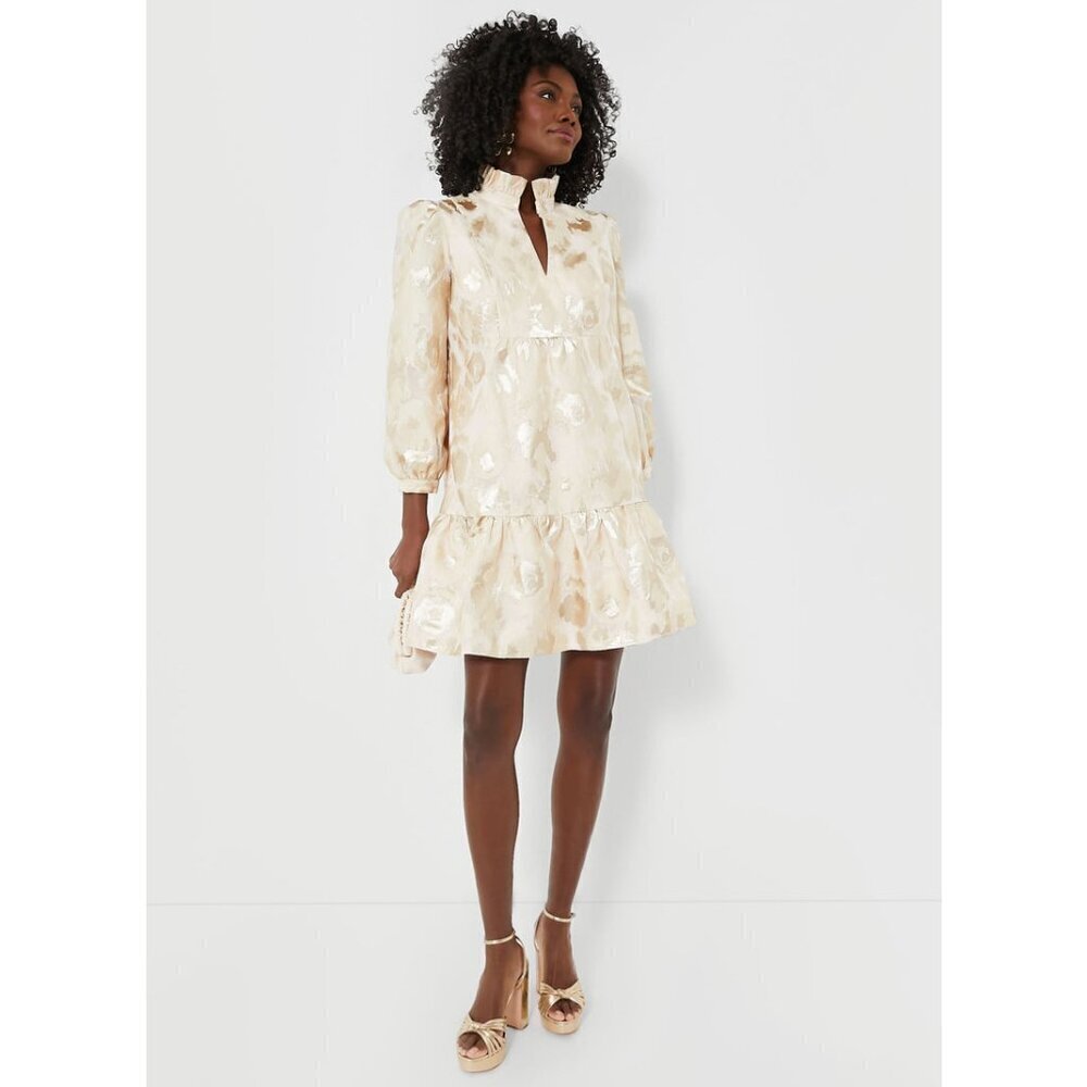 NWT Tuckernuck Champagne Fil Coupe Palmerston Dress - Picture 3 of 5